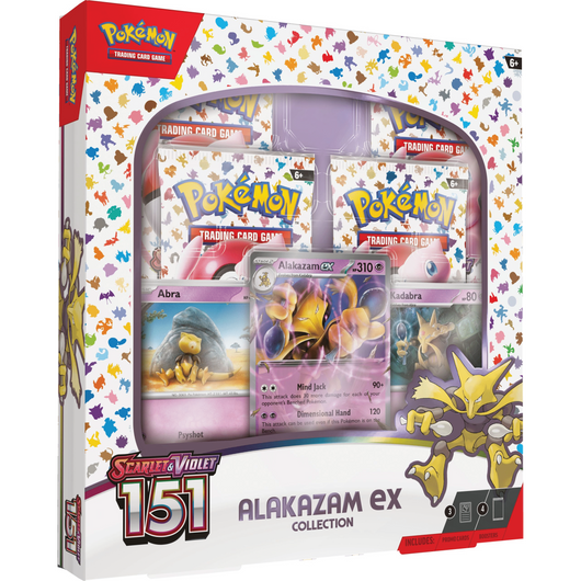 Pokémon | Case 6 Cajas Alakazam ex 151 Pokémon Español 2023