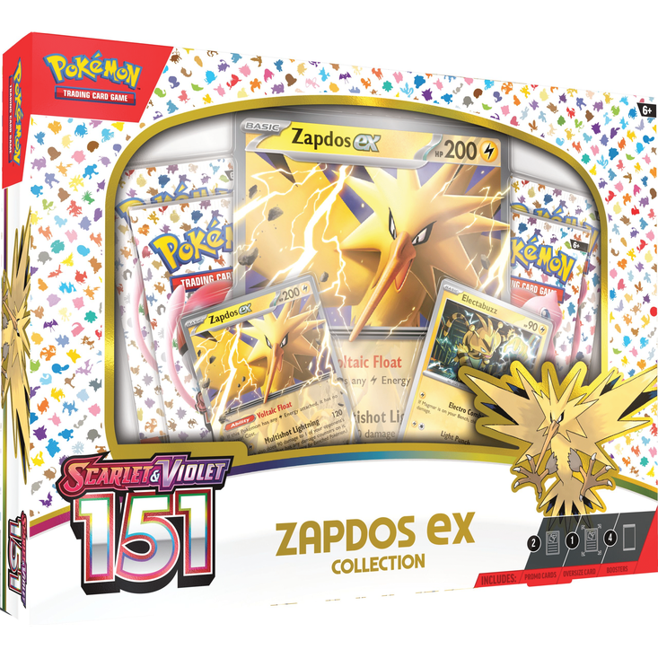Caja Zapdos ex Pokémon 151 Pokemillon 001