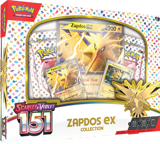 Pokémon | Caja Zapdos ex 151 Pokémon Inglés 2023
