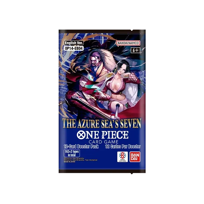 One Piece Caja 24 Sobres OP14 The Azure Sea's Seven EB04 Pokemillon 006