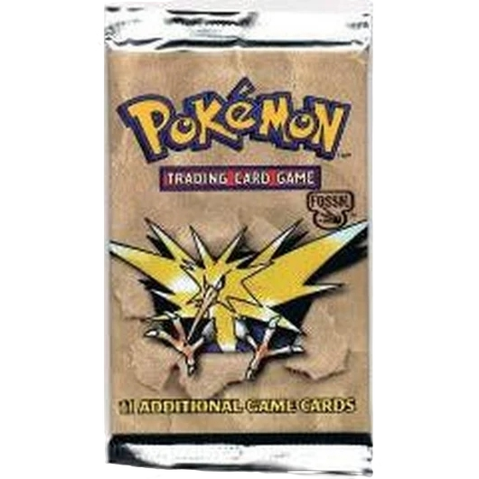 POKEMILLON Pokémon | Sobre Fossil 1st Edition "Zapdos" 1999-2000 Español