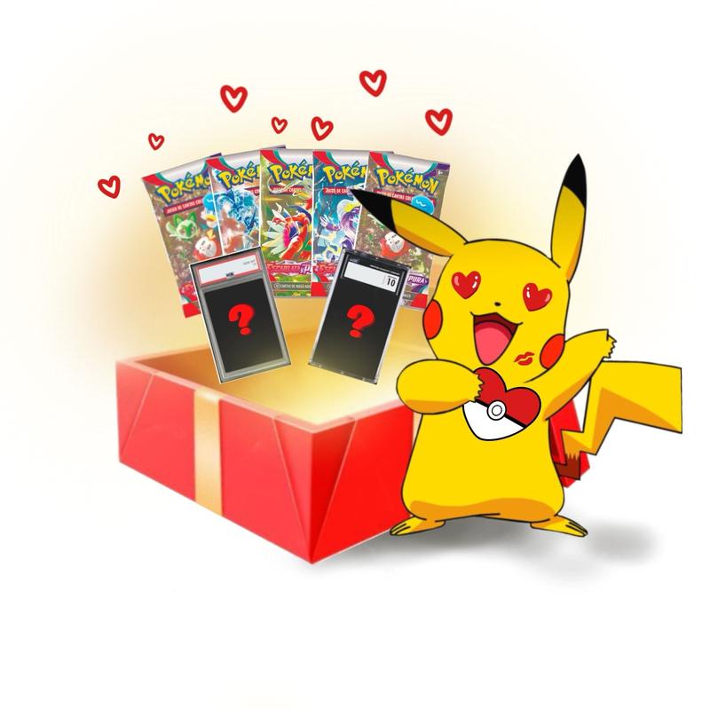 Caja Regalo Carta CGC 10 + 5 Sobres Pokémon TCG Pokemillon 013