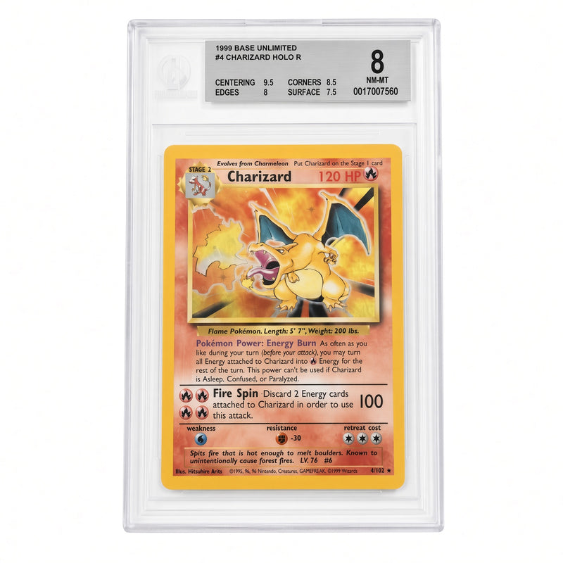 Charizard (BS 4) Base Set Unlimited Pokemillon 003