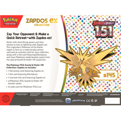 Caja Zapdos ex Pokémon 151 segunda imagen