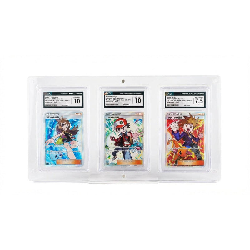Metacrilato para 3 Cartas Gradeadas PSA/CGC Pokemillon 001
