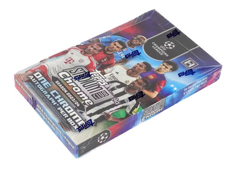 Topps | Stadium Club Chrome UEFA 2023/24 - Hobby Box - 1 Autograph Pokemillon 005