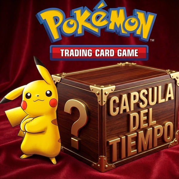 Cápsula del Tiempo Pokémon Mystery Box Español e Inglés 1999-2026