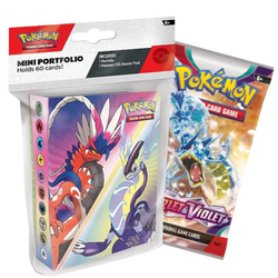 Pokémon | Álbum 60 Bolsillos Miraidon & Koraidon + Sobre Scarlet & Violet Inglés 2023