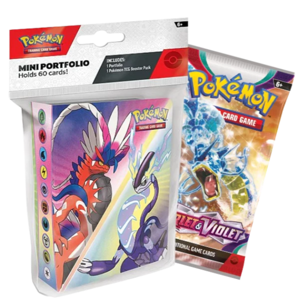Pokémon | Álbum 60 Bolsillos Miraidon & Koraidon + Sobre Scarlet & Violet Inglés 2023