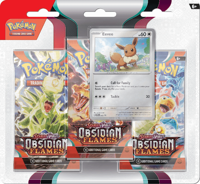 Pokémon | Blíster 3 Sobres Obsidian Flames Inglés 2023