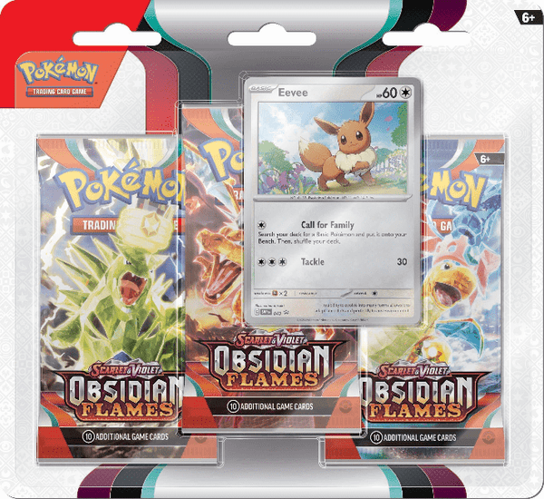 Pokémon | Blíster 3 Sobres Obsidian Flames Inglés 2023