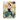 Carta coleccionable Kayou Naruto Earth Scroll de Neji Hyuga con diseño artístico en tonos dorados, verdes y acuáticos.