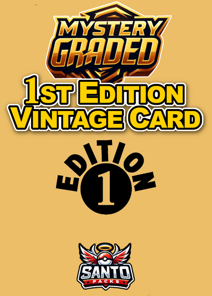 Mystery Graded Card | 1st Edition Gradeada - PSA, BGS, CGC - One 1st Edition Vintage Card
