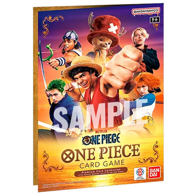 Álbum expositor de One Piece Live Action Edition Vol.2 con los personajes de la tripulación Sombrero de Paja.