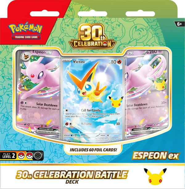 30th Celebration Espeon Battle Deck Celebraciones 30 Aniversario