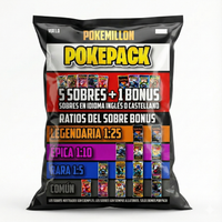 Coffret de base POKÉPACK | 5 boosters + bonus | Coffret mystère avec coffret de base 1 édition 1:25