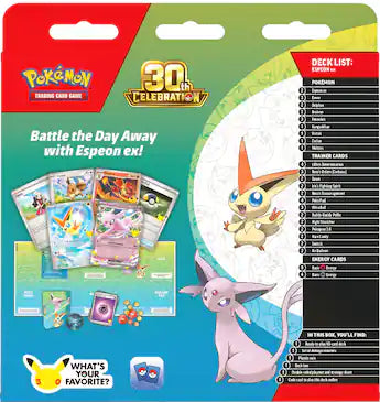 30th Celebration Espeon Battle Deck Celebraciones 30 Aniversario