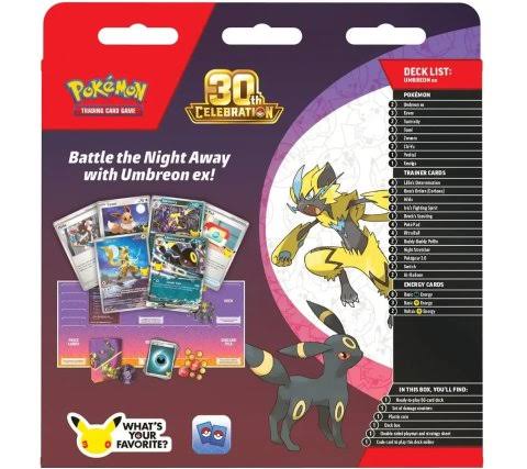 30th Celebration Umbreon Battle Deck Celebraciones 30 Aniversario