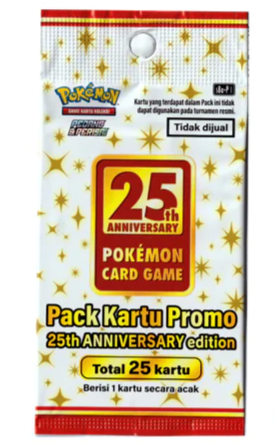 Pokémon | Caja 16 Sobres 25th Anniversary + Sobre 25th Indonesio 2021
