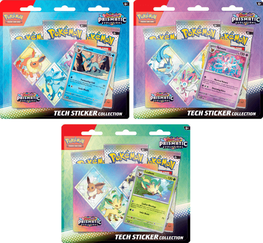 POKEMILLON Pokémon | Blíster de 3 Sobres + Pegatinas de Evoluciones Prismáticas Español 2024