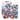 Caja de sobres Yu-Gi-Oh! Revolution Booster con ilustraciones de Toon, Witchcrafter y Unchained en tonos azules y blancos.