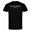 Camiseta | NOT UNLIMITED Adulto y Nilño Negra