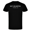 Camiseta | NOT UNLIMITED Adulto y Nilño Negra