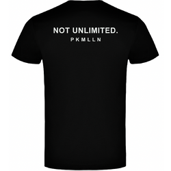 Camiseta NOT UNLIMITED Adulto y Niño Negra segunda imagen