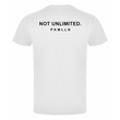 Camiseta | NOT UNLIMITED Adulto y Niño Blanco