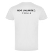 Camiseta | NOT UNLIMITED Adulto y Niño Blanco