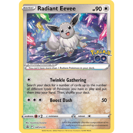 POKEMILLON Pokémon x Pokemon GO Colección Premium Eevee Luminoso Inglés 2022