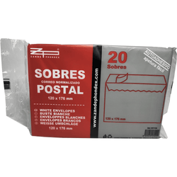 20 Sobres Postales para Envío por Correo