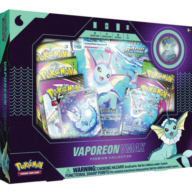 Caja Vaporeon Vmax Premium Collection Pokemillon 001