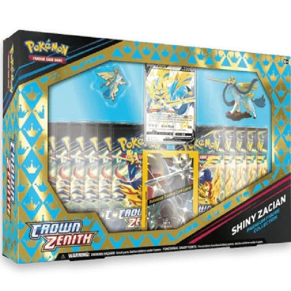 POKEMILLON Pokémon | Caja Shiny Zacian con Figura Crown Zenith Inglés 2023
