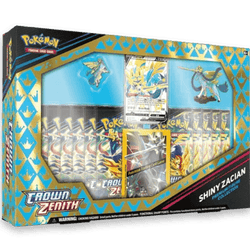 Pokémon | Caja Shiny Zacian con Figura Crown Zenith Inglés 2023