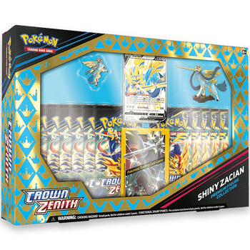 POKEMILLON Pokémon | Caja Shiny Zacian con Figura Cenit Supremo Español 2023