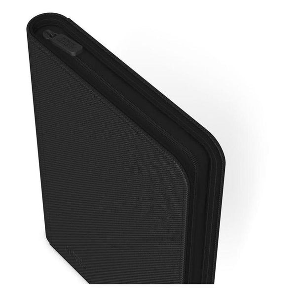 Álbum Vanguard negro con cierre de cremallera de alta calidad para 360 cartas coleccionables con diseño resistente.